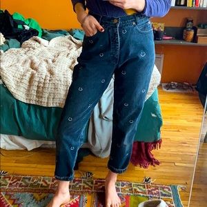 Mom jeans :) :( hand painted